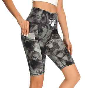 UNIQUE GYM WEAR Custom New Fabrics Booty Scrunch Biker Shorts White Women High Waist <b>Elastic</b> <b>Waistband</b> Breathable Summer Gym OEM - Product Image 2