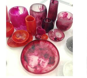 Bol et plat de service décoratifs en résine écologiques, lavables au lave-vaisselle, les plus vendus, pour les fêtes, couleur personnalisée, fabriqués en Inde - Product Image 4