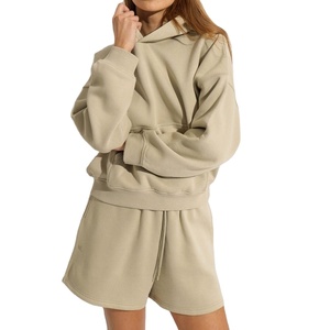 ชุดเสื้อผ้า2026 2ชิ้นสำหรับผู้หญิงชุดสั้นมีฮู้ดเสื้อครอปท็อปมีซิปสำหรับขี่จักรยานฤดูร้อนออกแบบโลโก้ได้ตามต้องการ - Product Image 2