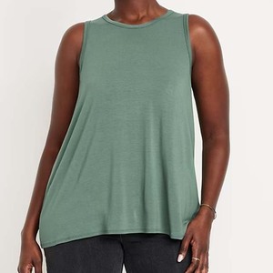 Dernier modèle de débardeur de sport respirant sans manches pour femmes, avec logo OEM brodé personnalisé, idéal pour l'entraînement, le yoga et les activités athlétiques, disponible en grandes tailles - Product Image 6