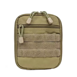 Outdoor Kit Pouch Tactical <b>Bag</b> Pouch Durable Nylon Camouflage Small <b>Bag</b> with <b>Molle</b> Straps Attachable Accessories Pouch - Product Image 1