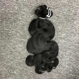 วิกต่อผมมนุษย์บริสุทธิ์จากเวียดนามเครื่องทอผมลอนคู่100% สีธรรมชาติแบบนุ่ม1B - Product Image 4