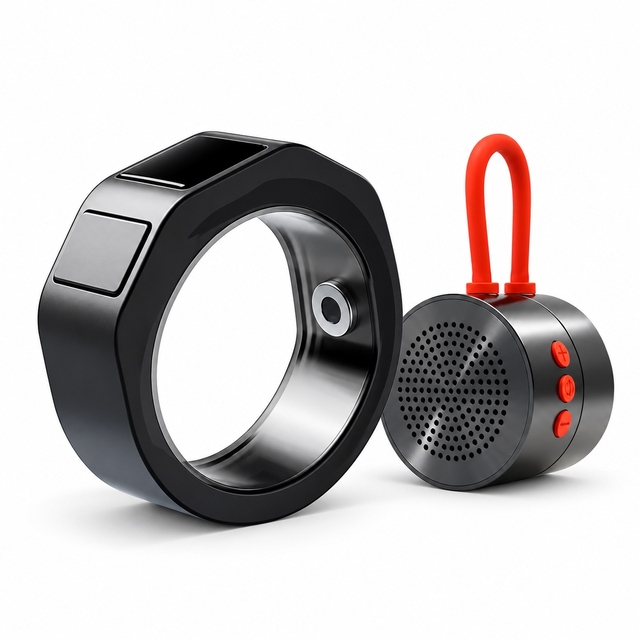 INMO Ring4 Smart Ring for INMO GO3 AI Smart Glasses, Wearable Remote Control for Teleprompter