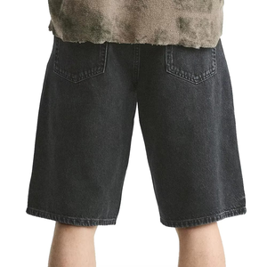 High Quality Baggy <b>Jeans</b> <b>Men</b> Custom Design <b>Jeans</b> Short Dark Denim Shorts Jorts <b>for</b> <b>Men</b> - Product Image 4