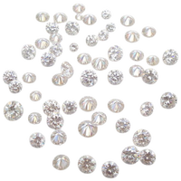 Diamants ronds brillants calibrés de 2,70 mm et 3,30 mm, clarté VVS, couleur DEF, pour la fabrication de bijoux, prix direct usine en gros.