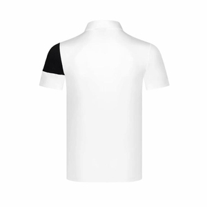 Maglietta con logo personalizzato a maniche corte da uomo in cotone in poliestere a pique ad asciugatura rapida polo da uomo - Product Image 6