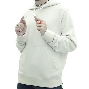 Sudaderas con capucha personalizadas de calidad 100% algodón poliéster o mezcla marca personalizada Casual hombres calidad Sudadera con capucha de algodón pesado en blanco - Product Image 4