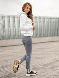 Sudaderas Clásicas Personalizadas Extra Grandes con Cuello Redondo para Mujer, Invierno, 100% Algodón, Ropa Urbana, Resistentes al Viento, con Logotipo Personalizado - Product Image 5