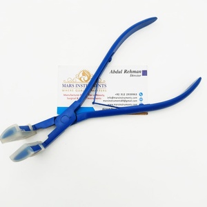 Pince d'extension de cheveux longs de 7 pouces en acier inoxydable noir mat à 3 trous avec micro anneau nano pour extensions de cheveux - Product Image 5