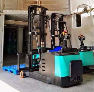 รถยก 3 ทาง แบบแคบ 1.5 ตัน 2 ตัน รถยกไฟฟ้าแบบแบตเตอรี่ รถยกพาเลทแบบ Reach Stacker สำหรับขาย - Product Image 1