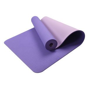 XINGYUN alta calidad 6mm de espesor TPE Yoga Mat 183cm de longitud de doble cara antideslizante resistente a las manchas impermeable logotipo personalizado de fábrica - Product Image 1