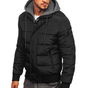 Sweat à capuche zippé en polyester solide de haute qualité pour homme, hiver, uni, avec impression de logo personnalisé, broderie, anti-plis, séchage rapide - Product Image 5