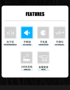 Microphone sans fil portable Xtuga PG10 <span class=keywords><strong>2023</strong></span> 200 points de fréquence, micro professionnel pour scène - Product Image 5