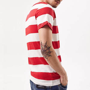 Camiseta de hombre de diseño único de la mejor calidad Camiseta de manga corta de color personalizado para hombre Camiseta de producto de moda superior - Product Image 2