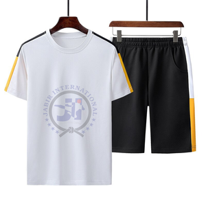 Survêtements de sport d'été légers avec logo brodé personnalisé pour hommes de la meilleure qualité 220 GSM-300GSM prix de gros - Product Image 6