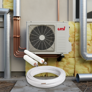 Kit de Tubería de Cobre Revestido para Aire Acondicionado, Estándar UNI, 30 Metros, 1/4 y 3/8 Pulgadas de Diámetro, Grosor de 0.8 mm, para Sistemas HVAC - Product Image 3