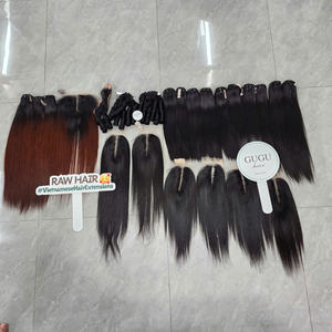 BEST SELLER Super doble dibujado vietnamita cabello crudo virgen extensiones de cabello hueso recto Color Natural paquetes de tamaño - Product Image 6