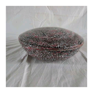 Saladier en bambou rustique fait à la main Surface lisse durable motif en bois naturel pour les collations à manger ou décor de cuisine - Product Image 2