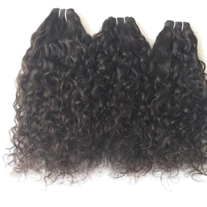 Cheveux humains bouclés Remy indiens authentiques, double trame, collection Temple, non traités, longs et durables, avec brillance naturelle et volume - Product Image 4