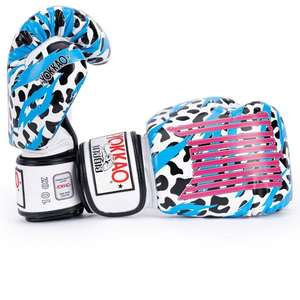 Gants de boxe en cuir véritable de haute qualité fabriqués sur mesure, fabrication OEM, gants de sparring et de combat MMA à vendre - Product Image 2