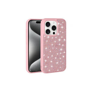 Étui de luxe Netzy avec paillettes de diamants pour iPhone 15 Pro Max, coque de protection brillante avec pierres, inspiré des styles INS - Product Image 3