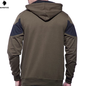 High Quality Men's Pullover Hoodie Custom Designed Lightweight 100% Cotton Polyester Terry Fabric Casual Solid Pattern Winter - Product Image 3