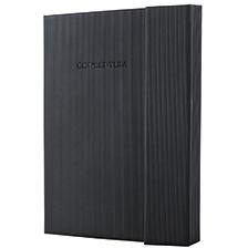 SIGEL Conceptum PU Hardcover Sewing Bound Notebook Approx. DIN A5 Squared Black 97 Sheets - Product Image 1