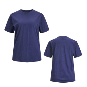 Haute qualité été Street Wear T-Shirts grande taille femmes décontracté cou coton fait couleur unie uni teint bouton décoration - Product Image 3