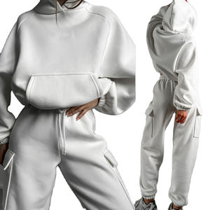 Chándales Holgados con Hombros Caídos y Logotipo Personalizado Más Vendidos, Chándales Extra Grandes para Mujer con Pantalones, Chándales Casuales - Product Image 3