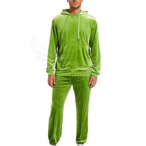 Chándal de terciopelo de primera calidad, estilo único, logotipo personalizado, a la moda, precio de fábrica, chándales de terciopelo para hombre - Product Image 2
