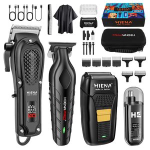 Kit de tondeuses à cheveux sans fil professionnelles pour hommes, rechargeable par USB, tondeuse à barbe et à nez électrique portable professionnelle - Product Image 3