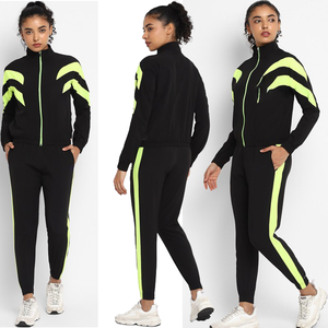 Nouveau Athleisure Hiver Solide Survêtement Élégant Casual Haute Qualité Unisexe Premium Qualité 100% Coton Polaire Joggers Ensemble avec Zip - Product Image 1