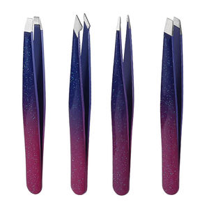 Pinzas para cejas con punta inclinada y puntiaguda de calidad Highland de Color de doble forma, uso en salón para cuidado Personal, pinzas para cejas - Product Image 1