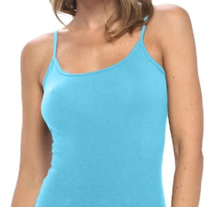 Camisole en dentelle côtelée pour femmes, 100% coton, texture douce, tissage respirant, contour lisse, ajustement flexible, forme décontractée, look minimaliste - Product Image 1