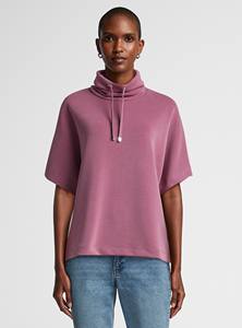 <b>Women's</b> Peachskin Full Sleeve <b>Long</b> <b>Sweatshirt</b> Drawstring Collar Hooded Front Logo 100% Cotton Streetwear Eco-Friendly <b>for</b> Winter - Product Image 2