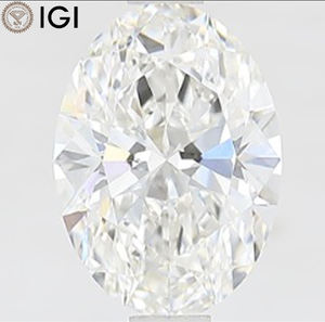 ได้รับการรับรองจาก IGI 1.25 CT Lab ที่ปลูก CVD เพชร g VVS2ประกาย8.35มม. รูปไข่ตัดสำหรับช่วงเวลาเครื่องประดับพิเศษ - Product Image 1