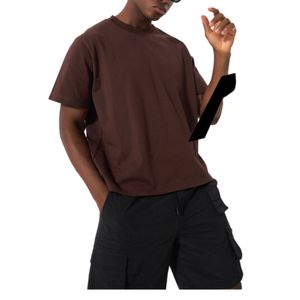 เสื้อยืดผ้าฝ้าย100% สำหรับผู้ชายเสื้อยืดพิมพ์โลโก้ได้ตามที่ต้องการเสื้อยืดสไตล์สตรีทแวร์บ็อกซี่สำหรับเสื้อผ้าผู้ชายเสื้อยืดสำหรับจัดส่งสินค้า - Product Image 1