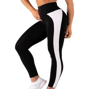 Leggings de algodón 100% de alta calidad para mujer, tela de punto transpirable, Color personalizado, estilo sólido, logotipo de moda, parte superior de la cintura, tendencia informal - Product Image 6