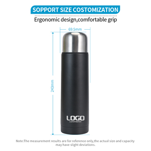 <span class=keywords><strong>Termo</strong></span> de Acero Inoxidable de 500ml para Yerba Mate con Bombilla, Boquilla de Doble Uso y Tapa para Beber, Personalizable con Marca - Product Image 3