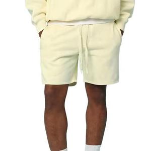 Shorts de survêtement pour hommes 100% coton Shorts de jogging à cordon pour hommes Shorts de survêtement pour hommes en gros en coton respirant OEM personnalisés - Product Image 2