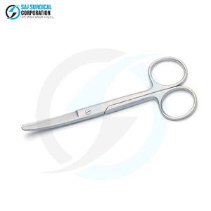 Elegante manual de tijeras de Mayo de acero con diseño de puntas semiromas para disección segura de tejidos cerca de órganos y estructuras vitales - Product Image 1