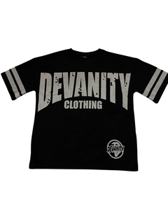 Camiseta de algodón 100% de gran tamaño para hombres y mujeres de alta calidad premium con diseño de hombro caído con serigrafía frontal - Product Image 1