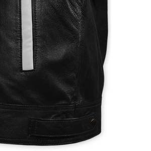 Protector de cuero de vaca Premium de alta calidad, chaqueta de carreras de motos transpirable para montar en moto, chaqueta de cuero de motorista para hombres - Product Image 4