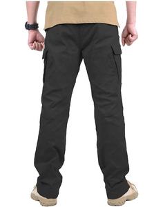 กางเกงคาร์โก้ลำลองของผู้ชายกางเกงเอวกลางพรีเมี่ยมหลายกระเป๋ากางเกงฤดูใบไม้ผลิตรงขนาดใหญ่ - Product Image 6