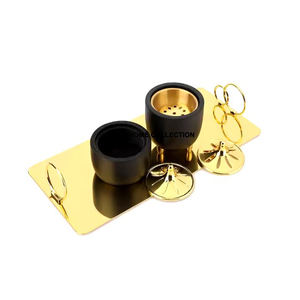 Trending Design <b>Silver</b> Plated Top Metal Base Wooden Body Bakhoor <b>Burner</b> for Home Indoor Fragrance Use Mabkhar Incense <b>Burner</b> - Product Image 5