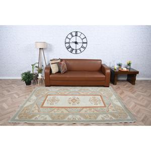 Tapis de 5,4 x 7,6 pieds, tapis vintage, tapis oriental turc en laine grise - Product Image 2