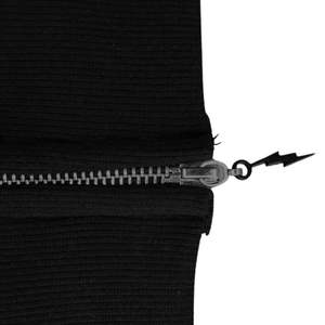 <b>Men</b> <b>Black</b> Full Zip Hoodie Minimal Logo Cotton <b>Fleece</b> Hooded Sweatshirt Modern Casual Urban Streetwear - Product Image 3