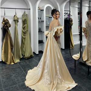 Vestido de Noche Largo de Lujo con Pedrería Negra, Transpirable, Estilo Sirena, para Fiesta de Gala, Envío Inmediato - Product Image 2