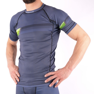 Nouvelle arrivée sur mesure pour hommes Rash Guard manches longues MMA imprimé Logo Compression Sublimation Technique toile à manches courtes - Product Image 3