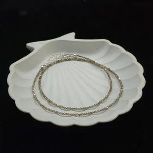 Collar de Plata de Ley 925 con Cuentas Facetadas de Diamante Natural Color Champán, Joyería de Lujo Hecha a Mano, Regalo para Ella - Product Image 4